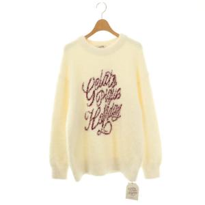 24AW HOLIDAY フェザープルオーバー ニット ルームウェア 部屋着 F オフホワイト PWNT245083