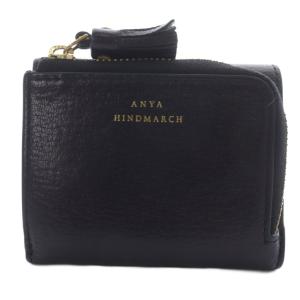 Mini Trifold Zip Peeping Eyes 財布 三つ折り ブラック