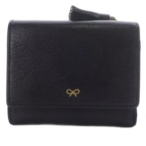 ANYA HINDMARCH Mini Trifold Zip Peeping Eyes 財布 三つ折り ブラック