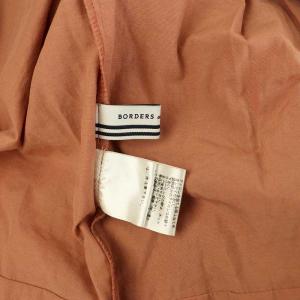 BORDERS at BALCONY SABRINA TOP サブリナトップス ブラウス 七分袖 フリル ギャザー 38 ピンク /MY OS