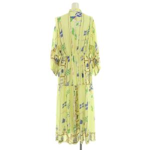 Diagram GRACE CONTINENTAL 24SS セーラープリントワンピース ロング 長袖 インナー付 38 イエロー /MY OS