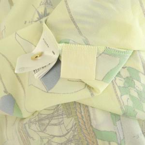 Diagram GRACE CONTINENTAL 24SS セーラープリントワンピース ロング 長袖 インナー付 38 イエロー /MY OS