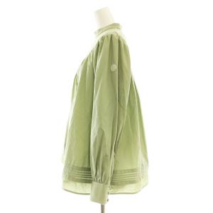 BORDERS at BALCONY SMOCK BLOUSE ブラウス 38 オリーブグリーン /DO OS