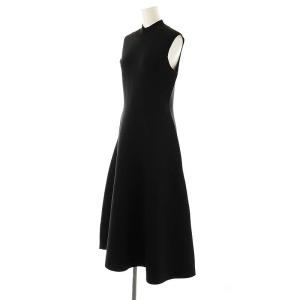 FRAY I.D 23AW ホールガーメントフレアニットワンピース F 黒 /MI OS