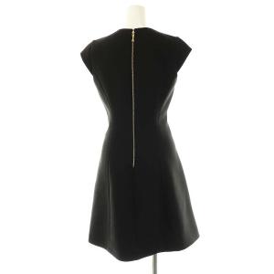 kate spade new york NJMU5325 ウエストリボンフレンチスリーブワンピース 0 黒 /MI OS