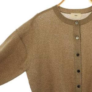 IENA 24AW LEVITA ロングスリーブクルーカーディガン ニット 長袖 F 茶 ブラウン /AT OS