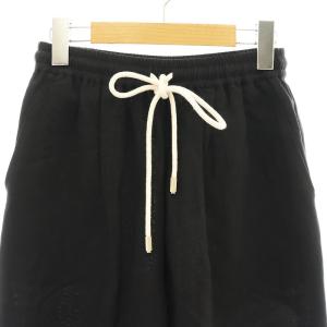 IENA 25SS リネンレーヨンイージーパンツ ワイド 34 ブラック /HK OS