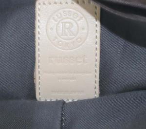 russet ショルダーバッグ ワンショルダー 斜め掛け モノグラム ナイロン ネイビー /YO21