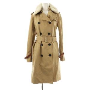 ボア衿 トレンチコート 2 ベージュ オフホワイト /ES OS