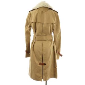 COACH ボア衿 トレンチコート 2 ベージュ オフホワイト /ES OS