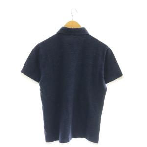 BRUNELLO CUCINELLI コットンピケ切替デザインポロシャツ 半袖 S 紺 ネイビー /SS OS AD