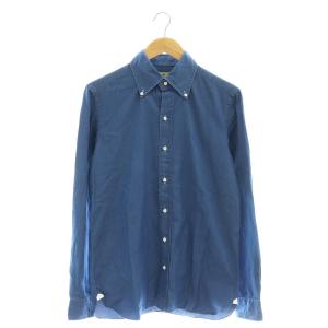 シャンブレー長袖BDシャツ 39 青 ブルー /SS OS AD