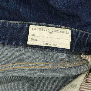 BRUNELLO CUCINELLI LEISURE FIT ブルーデニムパンツ 48 ブルー