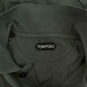 TOM FORD 鹿の子半袖ポロシャツ コットン 48 カーキ /MY OS AD