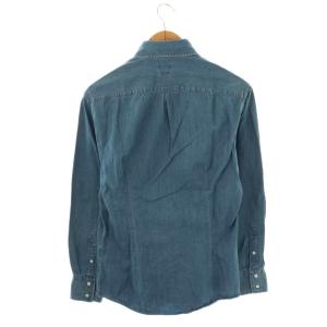 BRUNELLO CUCINELLI BDデニムシャツ 長袖 前開き コットン S ライトブルー /NR OS AD