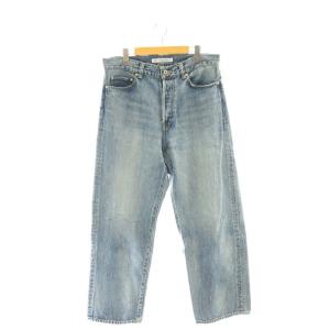 25SS 13OZ クラッシュダメージ デニムパンツ M インディゴブルー