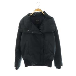 スタンドカラー ダウンジャケット アウター S ブラック /DF OS