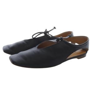 24SS AMBER COCO 8 フラットシューズ スクエアトゥ 36.5 黒 ブラック /SR44