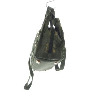 LesportSAC JAL機内販売限定 2WAY ショルダーバッグ ハンドバッグ ロゴ カーキ 緑 /SR29