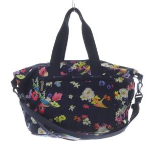 Chesty 2WAY 花柄 トートバッグ ハンドバッグ ショルダーバッグ 紺 ネイビー /SR24