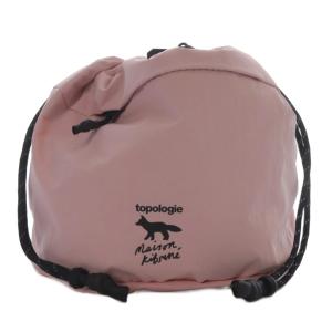 Topologie Reversible Bucket 巾着バッグ ナイロン ピンク