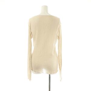 NOBLE 24SS シアークレープジャージロングTシャツ カットソー 生成り /MI OS