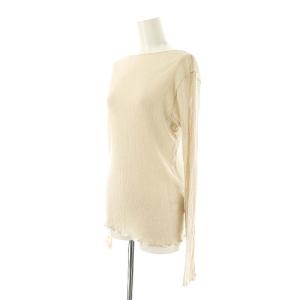 NOBLE 24SS シアークレープジャージロングTシャツ カットソー 生成り /MI OS