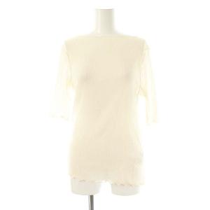 24SS シアークレープジャージ五分袖Tシャツ カットソー アイボリー /MI OS