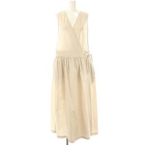 ギャザーラップワンピース マキシ ロング F グレー /AT OS