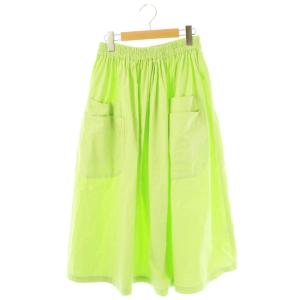 バルキーシーチング ダブルポケットSK スカート フレア ロング M ライトグリーン /DF OS