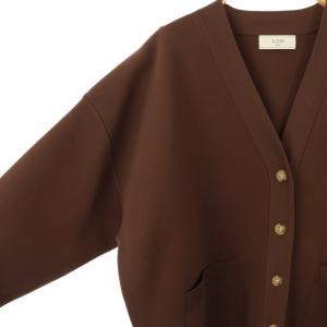 SLOBE IENA 24AW ワイドシルエットVネックカーディガン ニット 長袖 茶 /NR OS