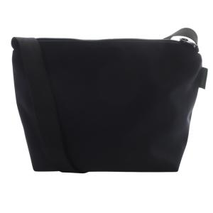 Hervé Chapelier ナイロンスクエアショルダーバッグM ブラック 1752N
