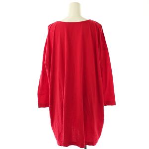 45rpm コットン長袖カットソー チュニック 0 レッド 5087093 /DF OS