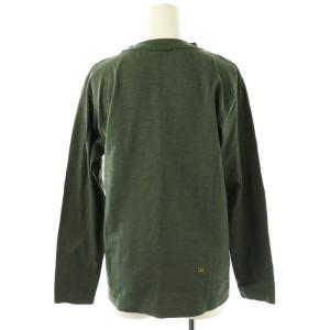 45rpm コットンクルーネックカットソー Tシャツ 長袖 カーキ /DF OS