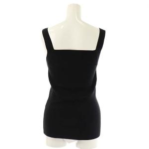 CHAOS ニットキャミソール スクエアネック F 黒 ブラック /AT OS