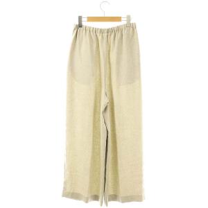 ENFOLD リネンライクリラックスワイドゴムトラウザーパンツ イージー 38 グレー /AT OS