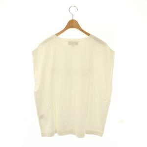 L'Appartement ×アメリカーナ Americana カットソー ノースリーブ ホワイト ブラック /ES OS