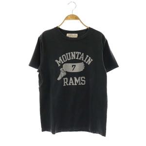 MOUNTAIN RAMS Tシャツ カットソー ロゴ L チャコールグレー /CX OS