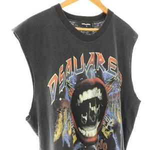 DSQUARED2 boca cicio ノースリーブカットソー Tシャツ M ダークグレー /MI OS