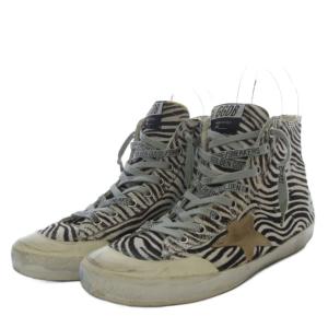 GOLDEN GOOSE ZEBRA HICUT SNEAKERS スニーカー ハラコ 38 ダークブラウン