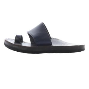 JUTTA NEUMANN Alice+birkレザーサンダル D8 ブラウン ネイビー