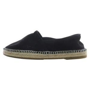 ESPADRILLES SHEEP SUEDEエスパドリーユシューズ スリッポン 26cm 黒 ブラック