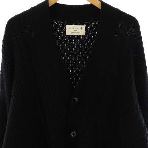 MACKINTOSH バトナー BATONER ニットカーディガン Vネック S ブラック /DF OS SH