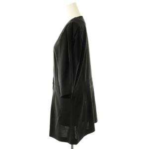 rim.ark JK like v neck SH ジャケットライクVネックシャツ 七分袖 38 黒 ブラック /AT