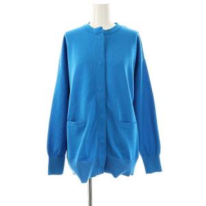 BASIC LIGHT C/N CD カーディガン クルーネック F 青 ブルー /AT OS