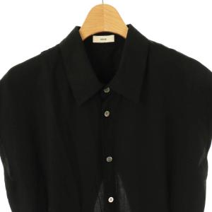 Nave 24SS ヴィスコースリネン ジャンプスーツ オールインワン シャツ 2 黒 /MI OS