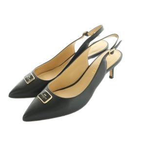 ジリアン スリングバック パンプス ポインテッドトゥ 6C 23.0cm 黒 CC704 /MI OS