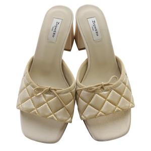 Repetto Jordana Mules ミュール サンダル チャンキーヒール スクエアトゥ 36 ベージュ /SR