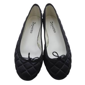 Repetto Cendrillon Satin Bulle バレエシューズ パンプス 36.5 黒 ブラック /SR57