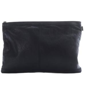BALENCIAGA CLASSIC CLIP クラッチバッグ セカンドバッグ レザー ブラック 273023 /YO24 OH